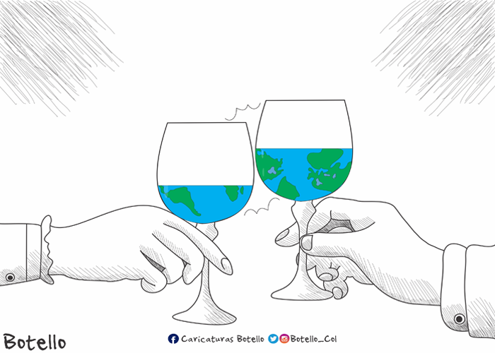 Caricatura: Negociando el planeta