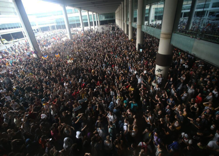 La efectiva convocatoria por redes en Barcelona