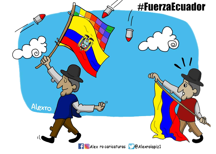 Caricatura: ¡Fuerza, Ecuador!