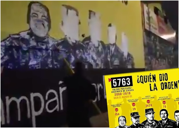 VIDEO: Este es el mural que fue borrado en Bogotá por denunciar generales