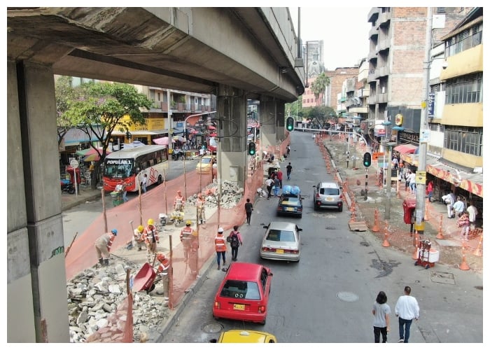 El embellecimiento peatonal que protagoniza Medellín
