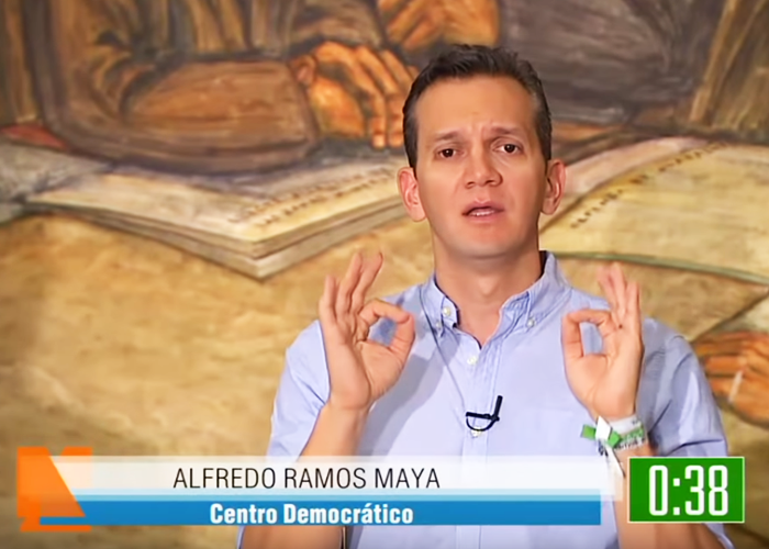 El descache de Alfredo Ramos en el debate de Telemedellín y Hora 13 Noticias