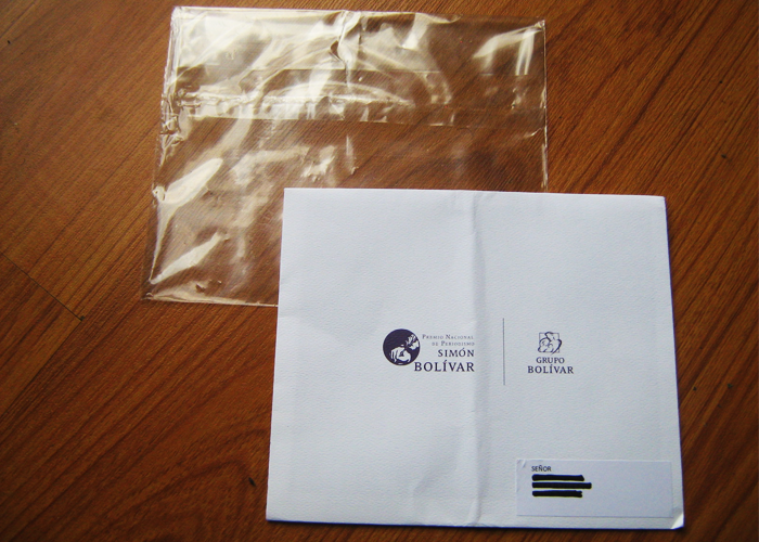 Señores Premio Simón Bolívar, por favor ahórrense el plástico de las invitaciones