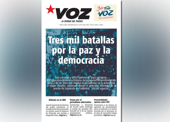 A su edición número tres mil llegó el Semanario Voz