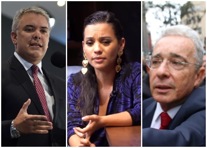 Natalia Reyes no puede ver ni en pintura a Duque ni a Uribe