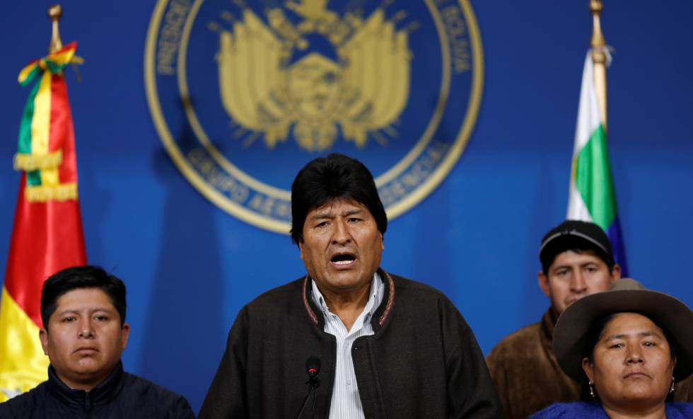 Evo forzado a llamar a elecciones en Bolivia