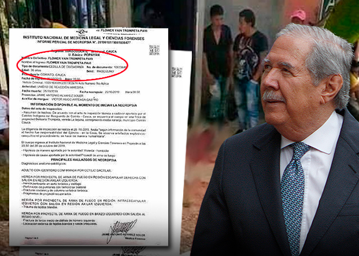 El indígena Flower Trompeta, otra muerte que pesa sobre el ministro Botero