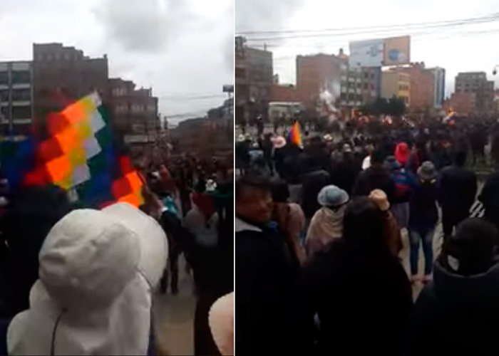 Video: Indígenas de El alto, en pie de guerra en Bolivia