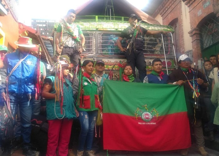Comitiva indígena llega a Bogotá