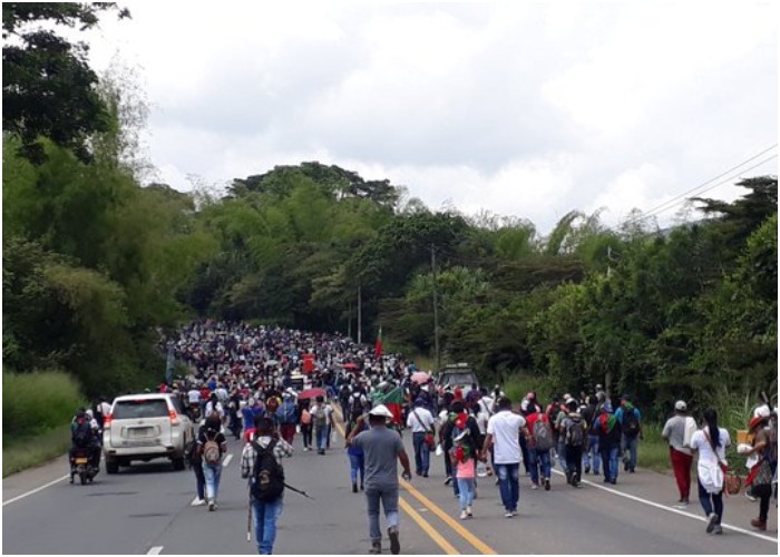 Los indígenas vuelven a la vía Panamericana
