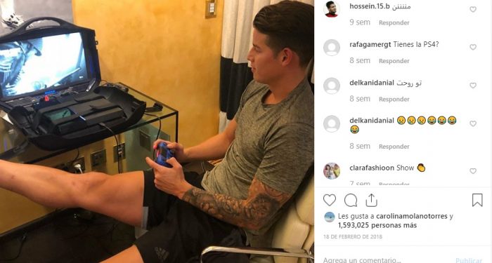  - Playstation, la adicción que está acabando con James Rodriguez