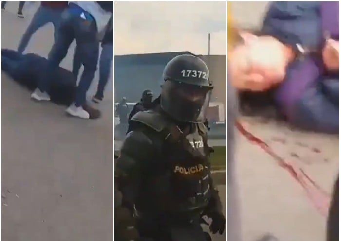 El Esmad golpea brutalmente a otra mujer en la autopista sur