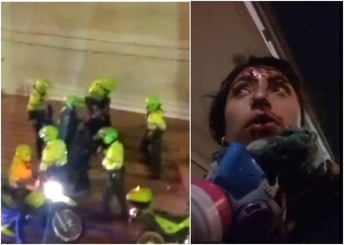 VIDEO: Brutal golpiza de la policía a joven en Universidad de los Andes