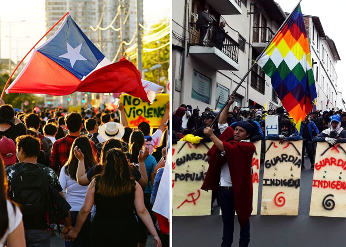 De la manifestación de los pueblos de América: la de Chile no, la de Ecuador sí