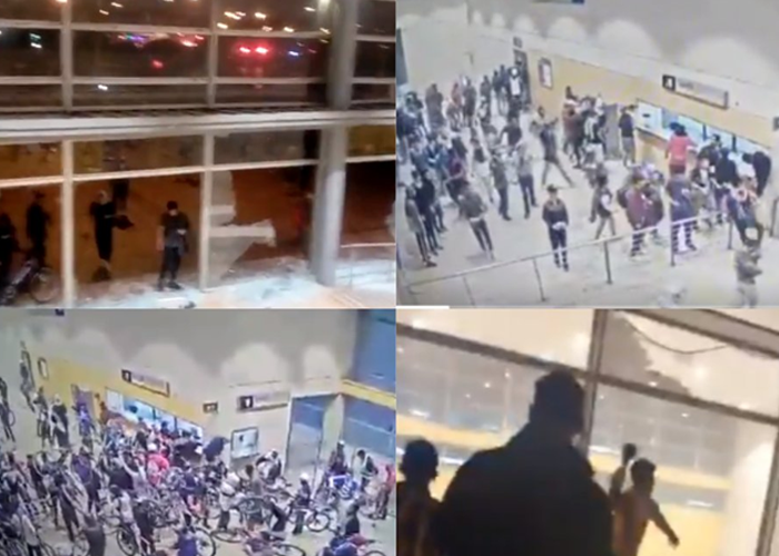 Una protesta masiva manchada con disturbios