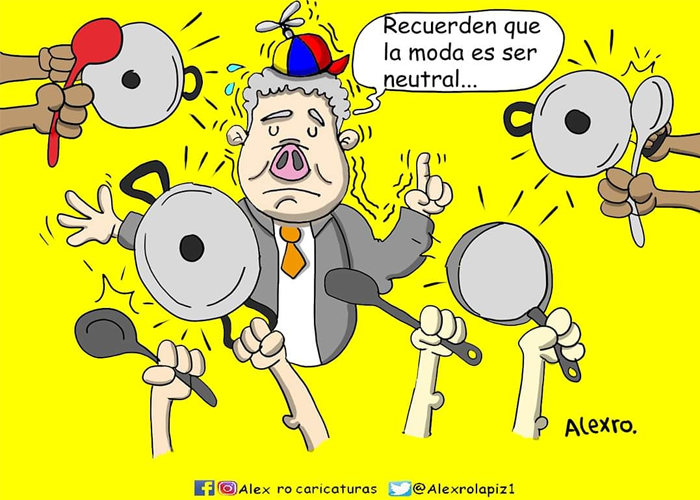 Caricatura: La moda es ser neutral