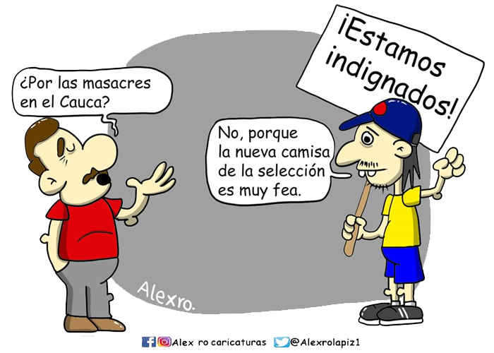 Caricatura: ¡Estamos indignados!