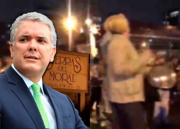 Plantón con cacerolazo en residencia del presidente Duque en el norte