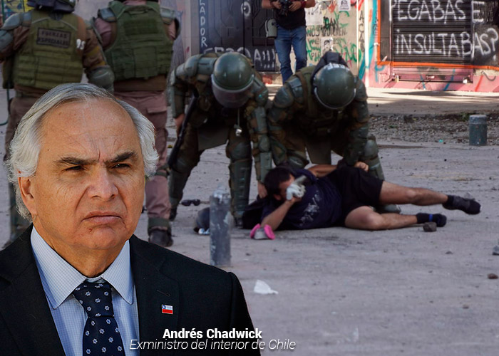 Duro castigo a Mininterior por represión a la protesta en Chile