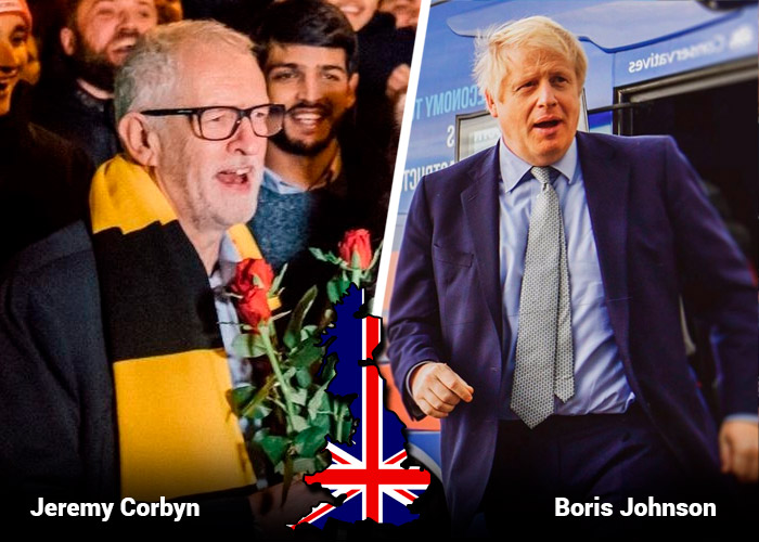 Johnson y Corbyn, los dos líderes ingleses enfrentados en las urnas ¿Quiénes son?
