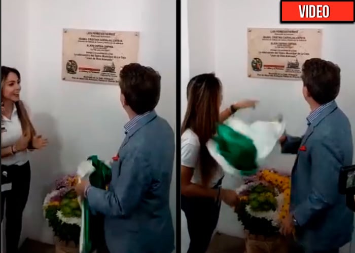 Como un trapo sucio trató el gobernador Luis Pérez la bandera de Antioquia