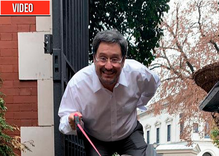 VIDEO Pacho Santos relax, antes del jalón de orejas del Presidente Duque