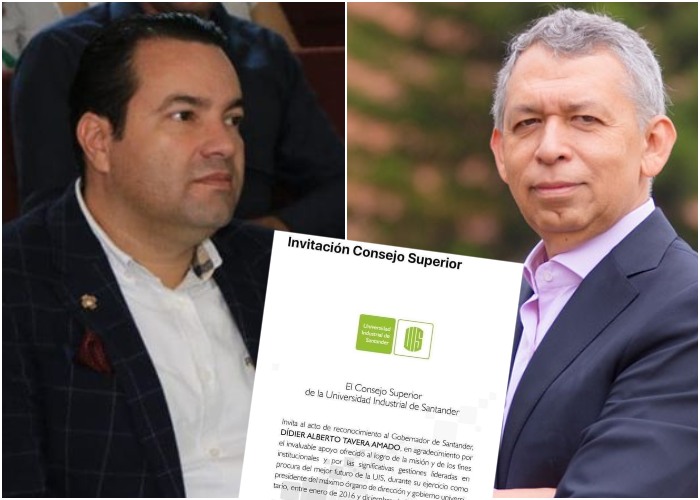 Al rector de la UIS se le aguó el homenaje al cuestionado gobernador de Santander