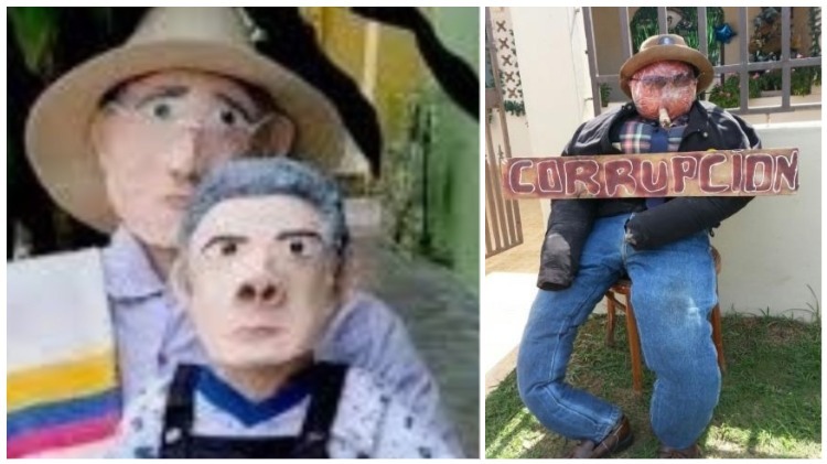 Pelando el cobre. ¡Quememos al personaje que más represente el pasado!