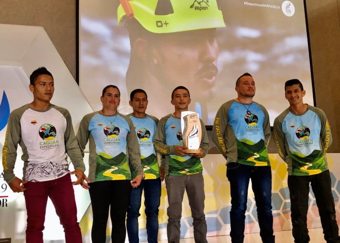 Equipo de rafting de exguerrilleros: mejores deportistas del año