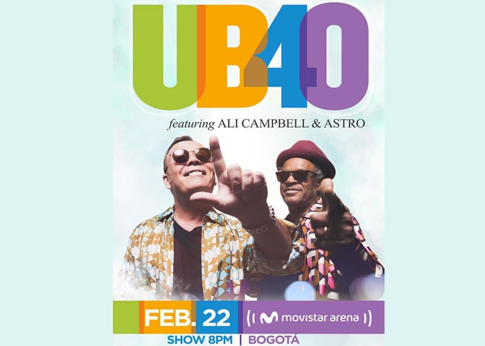 UB40, Ali Campbell & Astro llegarán a Colombia en el 2020
