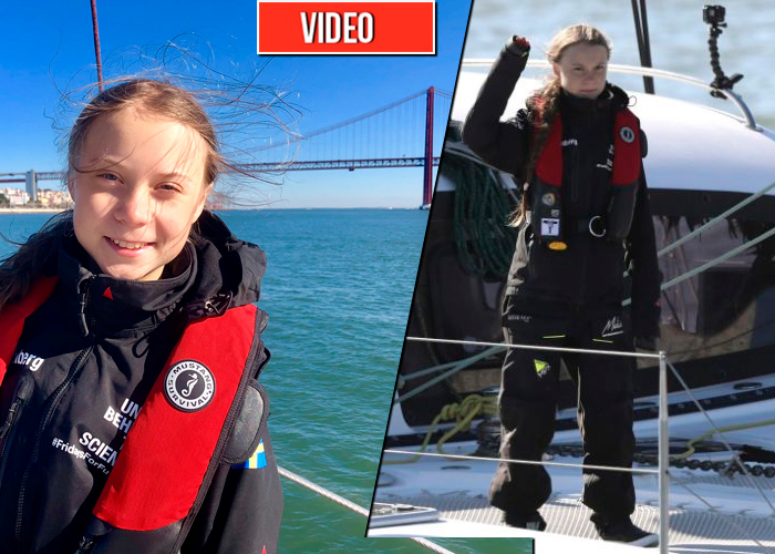 Enfrentada a una tempestad Greta cumple la cita en Madrid