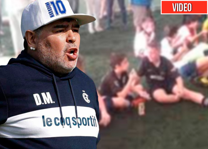 Insultar a niños, la última infamia de Maradona