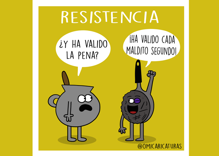 Caricatura: ¡Resistencia!