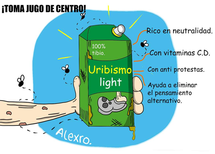Caricatura: Uribismo light