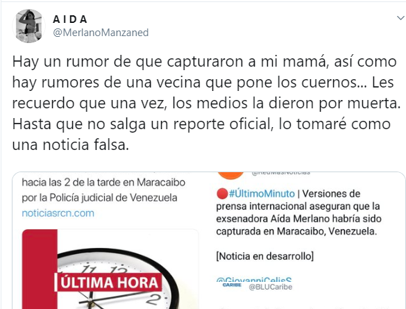  - Aida Victoria se burla de los medios y no cree que su mamá haya sido capturada