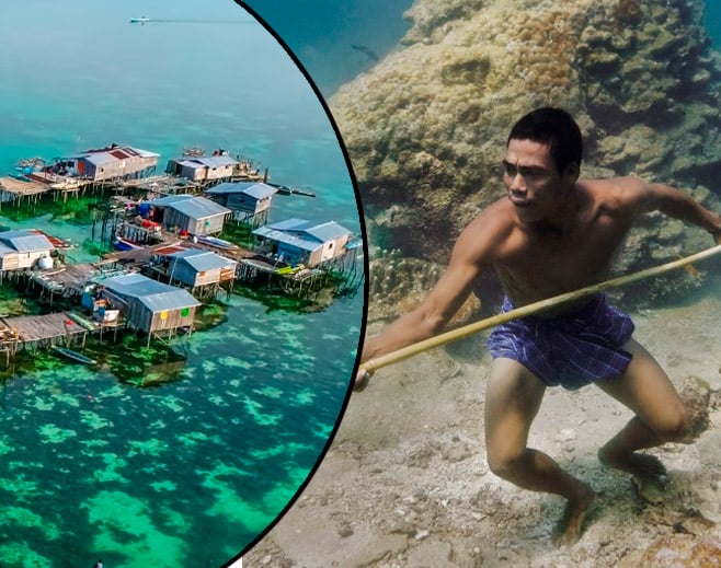 Una tribu indígena en Filipinas, los buzos más potentes del mundo