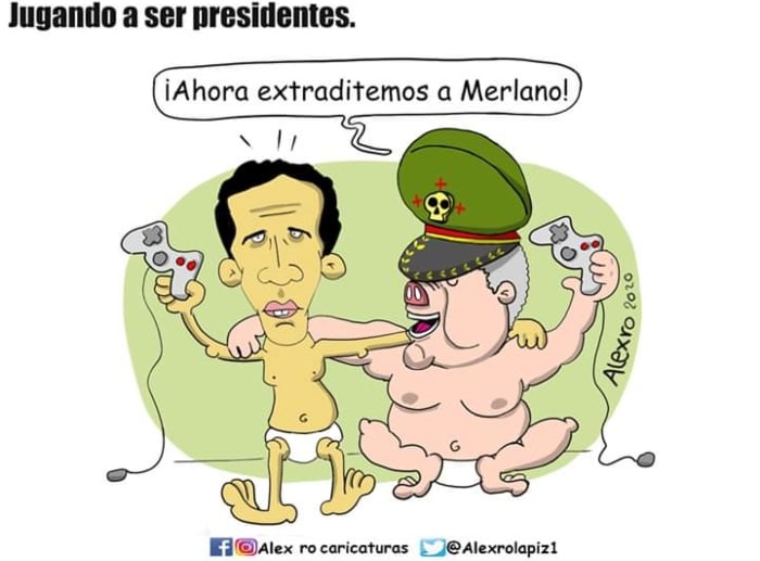 Caricatura: Jugando a ser presidentes