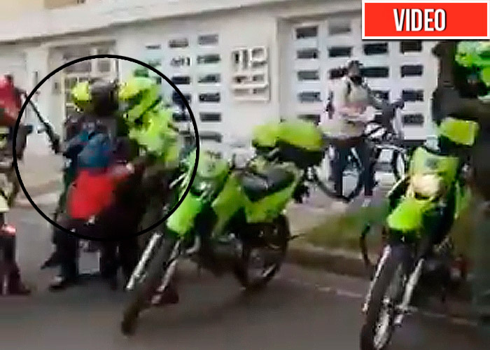 Bolillo, pata y puño: el festín que se dio la policía al Sur de Bogotá