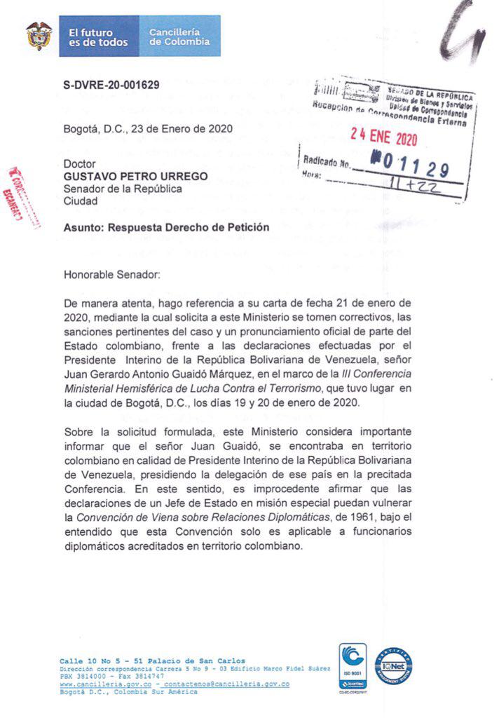  - Juan Guaidó con licencia para insultar en Colombia