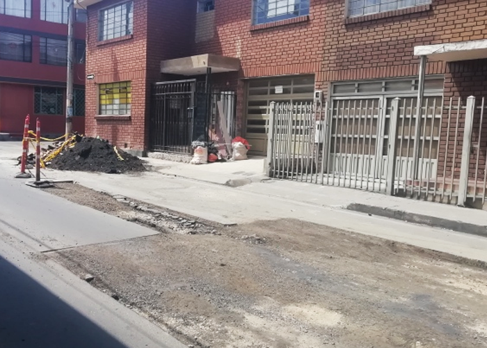 Tras un año de haber sido arreglada, la carrera once de Zipaquirá está de nuevo rota