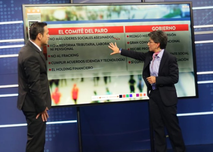 ¿Por qué Claudia López acaparó la atención durante las marchas del 21E?