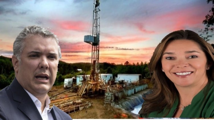 Duque, la ministra y el ´fracking´: pilotos al servicio de petroleras