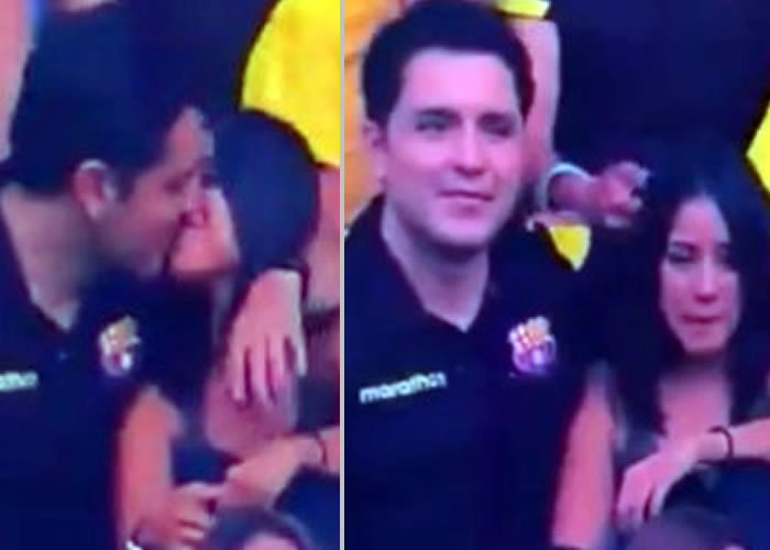 “Le están haciendo daño a un hijo de Dios”: hombre sorprendido por Kiss Cam