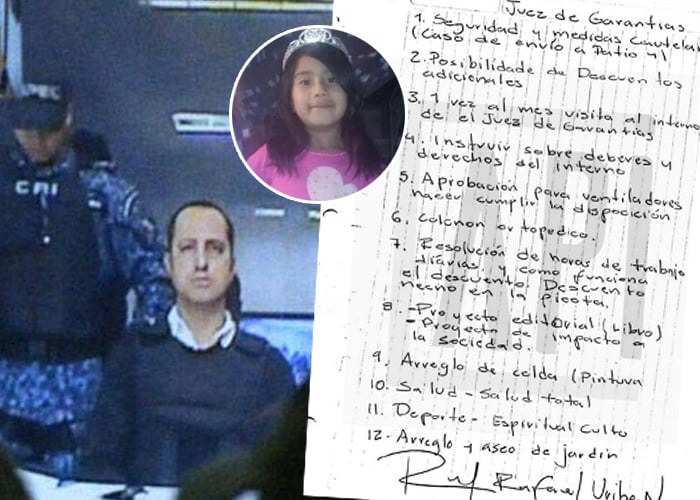 12 exigencias de Rafael Uribe Noguera al juez que lo condenó