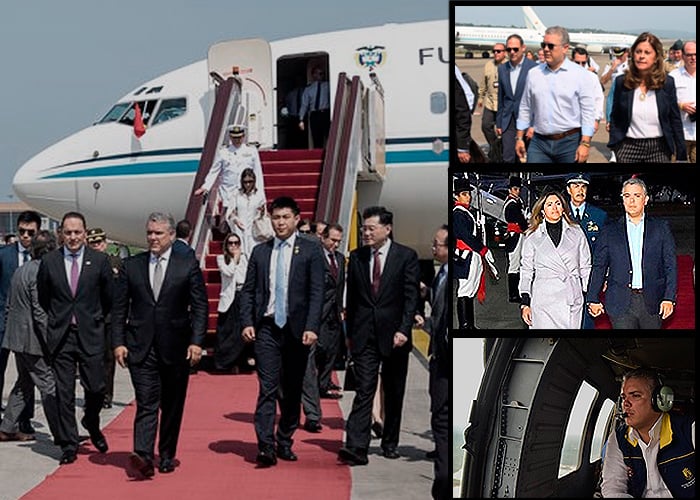 Duque y la flota presidencial