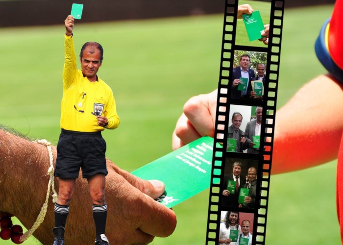 Roosevelt Castro y su tarjeta verde