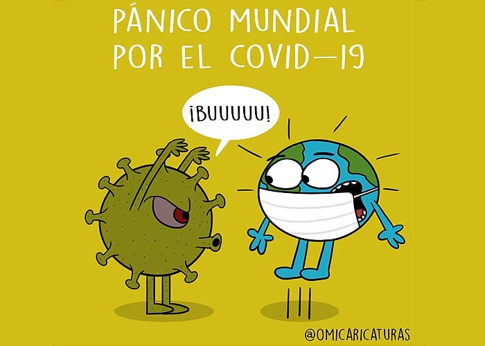 Caricatura: El mundo en pánico por el Coronavirus