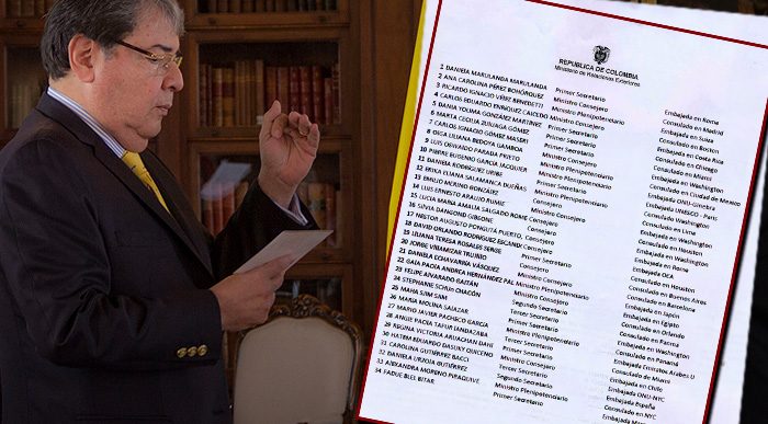  - Los 61 nombramientos del excanciller Holmes Trujillo en la cuerda floja