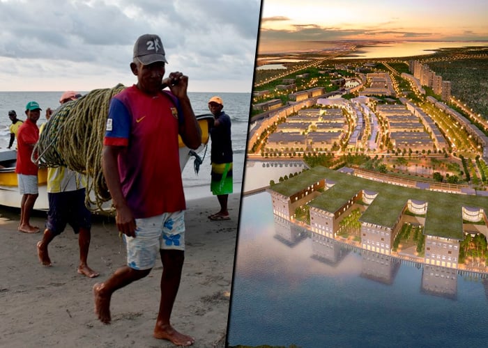 Los pescadores de la Boquilla, acorralados por las urbanizaciones top de Cartagena