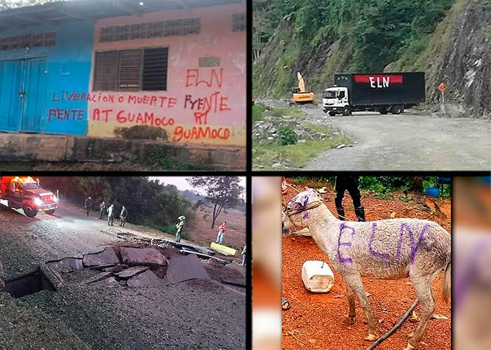 El ELN impone su ley con el paro armado en 5 regiones